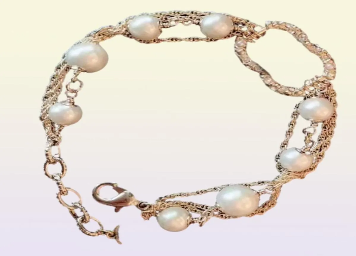 Bracelets porte-bonheur multichaînes de perles pour femmes, bijoux de fête de mariage, nouvelle mode 2021, 54778712157238