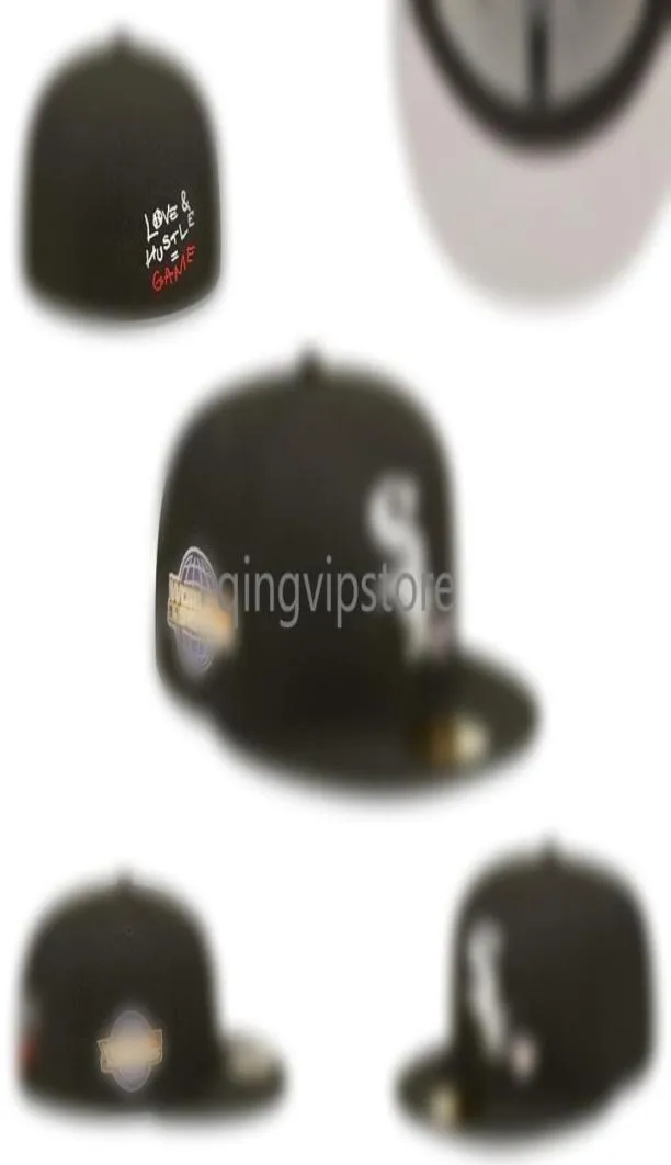 2023 Men039s Mode Hip Hop Classique Noir Couleur Plat Peak Pleine Taille Casquettes Fermées Baseball Sports Toutes Les Équipes Ajustées Chapeaux En Taille 74905162