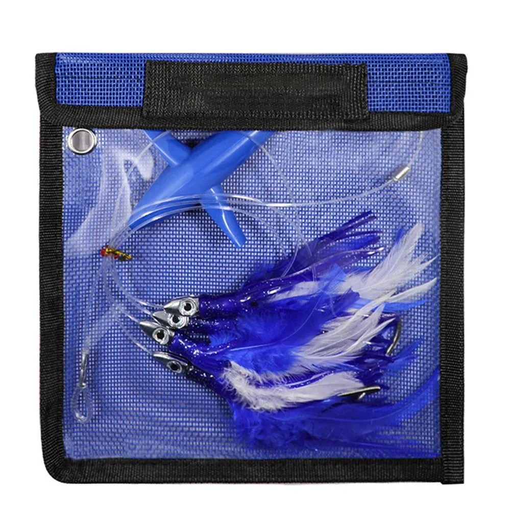 Jigs leurre de poisson couleurs assorties jupe à la traîne en plumes pour la pêche au gros gibier gréé avec chaîne de plumes Teaser d'oiseau 231225