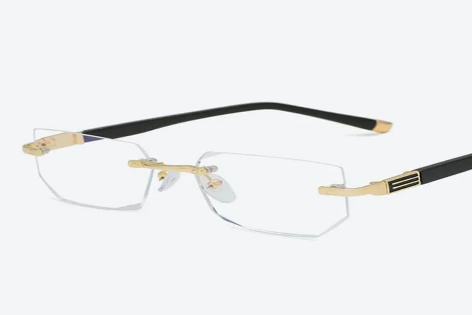 2021アンチブルーライトリーディング眼鏡老眼眼鏡眼鏡クリアガラスレンズユニセックスリムレスメガネフレームオブグラス強度13149323