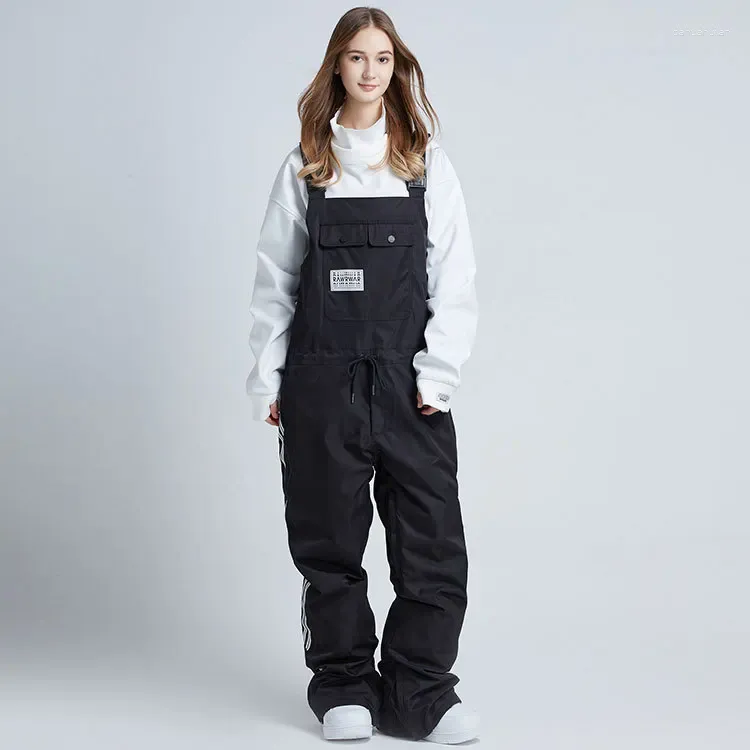 Skiing Pants Winter Ski Outdoor Snowboard Bib Waterproof Wear-Resistant For Women Men Warm Snow Trousers Overalls Wear