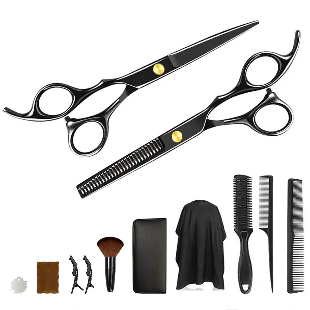 Kuaförlük Saç Makasları İnceltme Berber Mağazası Saç Kesimi Makasları Kesmek İçin Profesyonel Cape Kuaför Makinesi Clipper Set Kiti 231225