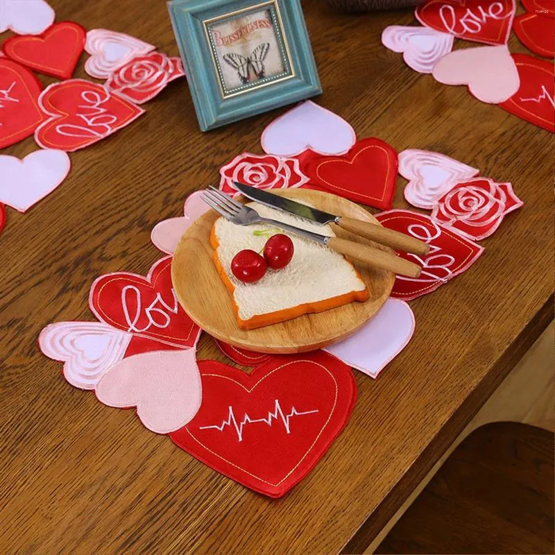 Tavolino tavolino piatto da pranzo in stile ricamato a forma di rosa a forma di rosa per la decorazione della moglie cara