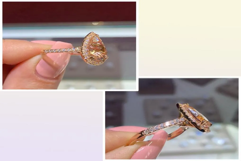 Womens Wedding Fashion Gemstone Engagement Rings For Women Jewelry Simulated Diamond Ring8155791