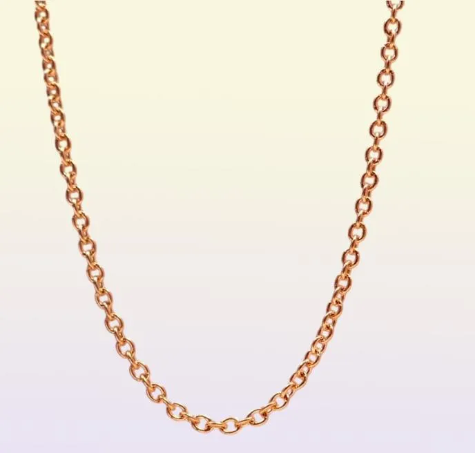 GNAYY 10Meter Lot in bulk Plated Gold Smooth Oval O Rolo Chain Stainless steel DIY jewlery Marking Chain 15MM2MM6421953
