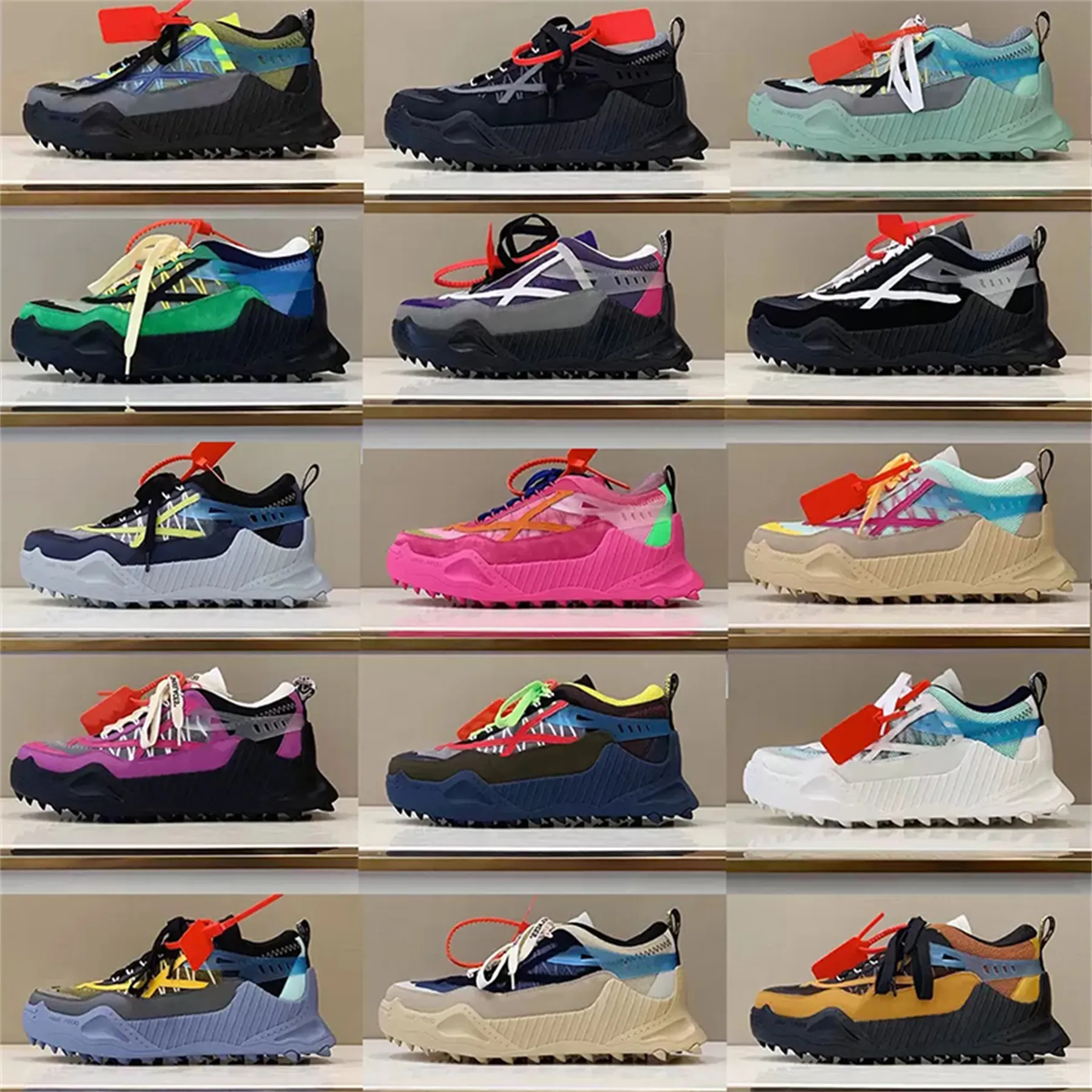 Sneakers designer män avslappnade lyxskor kvinnor odsy sömmar 1000 sneaker andningsbar sneaker ny dekorerad pil bekväm läder kvinnor casual skor