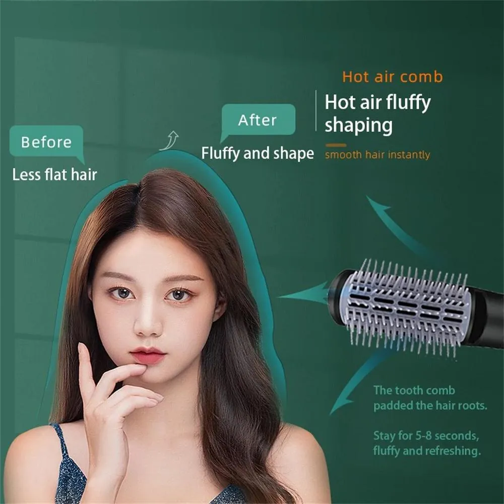 Sèche Cheveux 1200W Sèche Cheveux Brosse À Air Chaud Styler Et Volumateur Lisseur Cheveux