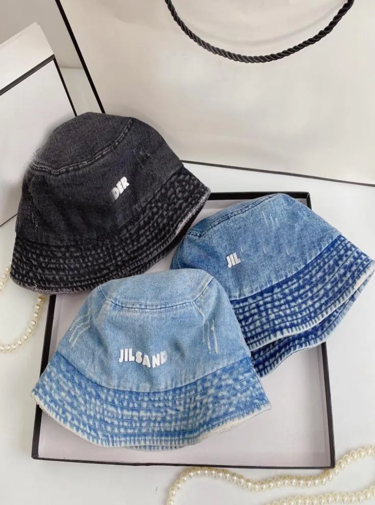 Liten Brim Bucket Hat Street Tide Brand denim Cowboy Man Hat Frigid Style High Fashion5948340