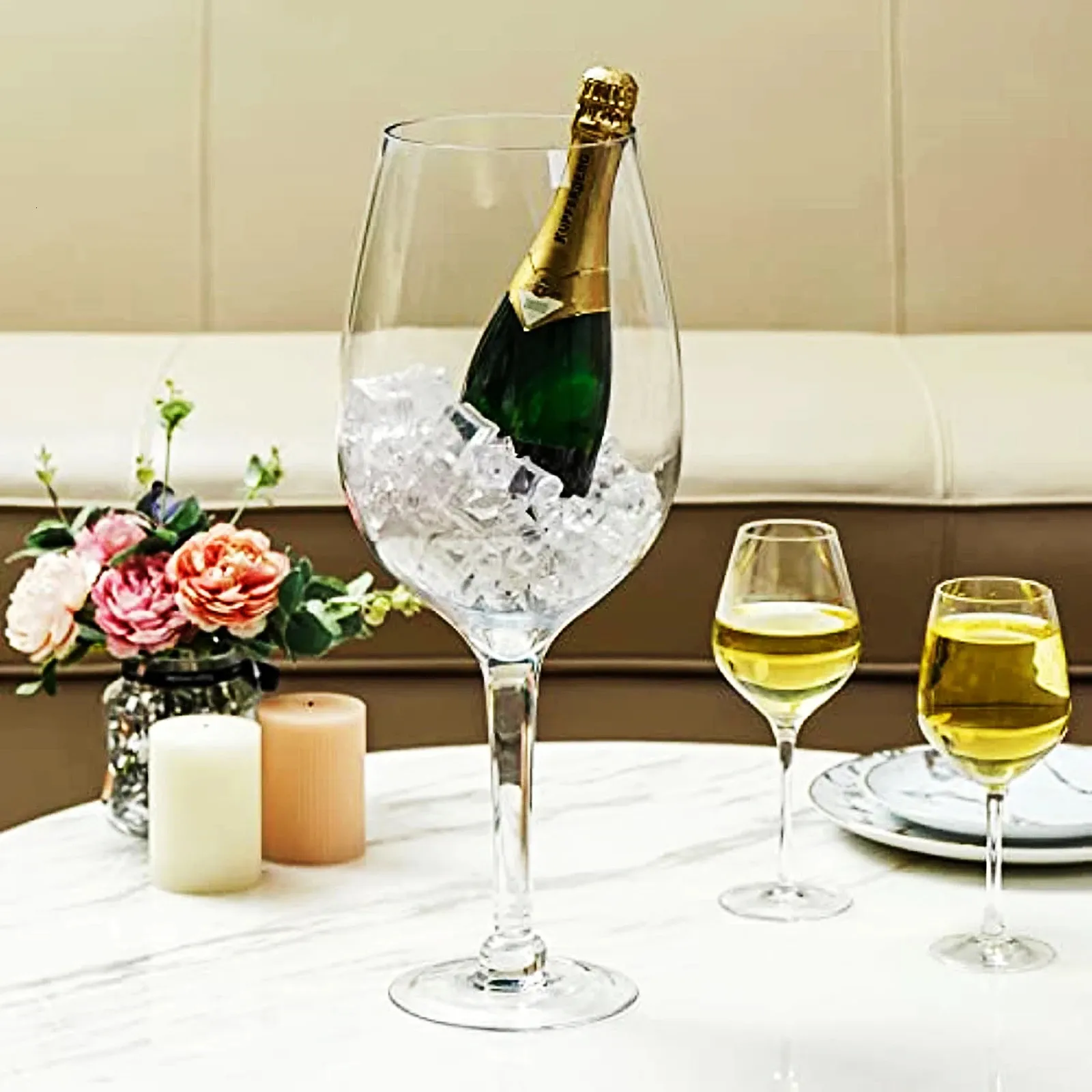 Verre à vin géant avec Logo gravé personnalisé, 1 pièce, offre spéciale