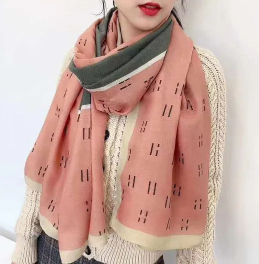 Top Fashion Shaw Scarf Женский с двойным употреблением весенний осенний и зимний шелковый шарф хлопок и льняные шарфы