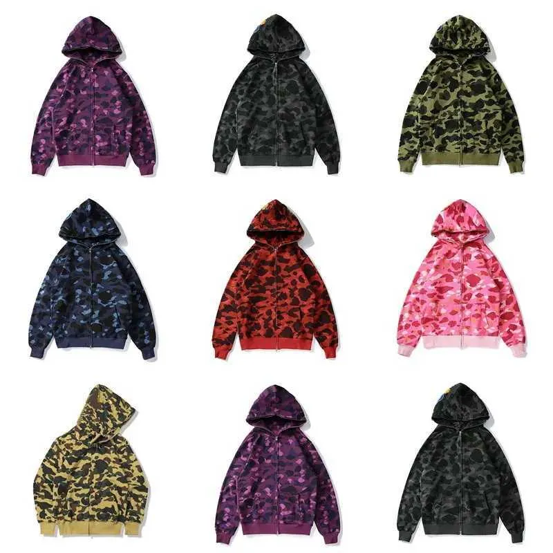 22SS Erkek Hoodie Moda Man Tasarımcı Hoodie Erkekler Tasarımcıları Hoodies Ceketler Hoody Sweatshirt Kamuflaj Kapşonlu Kazak Haligan Fermuar Gündelik Uzun 3L1O