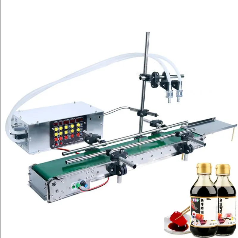 Máquina de enchimento líquido Linha de máquina pequena 316 Magnetic Bomba Water suco de bebida bico de garrafa de garrafa