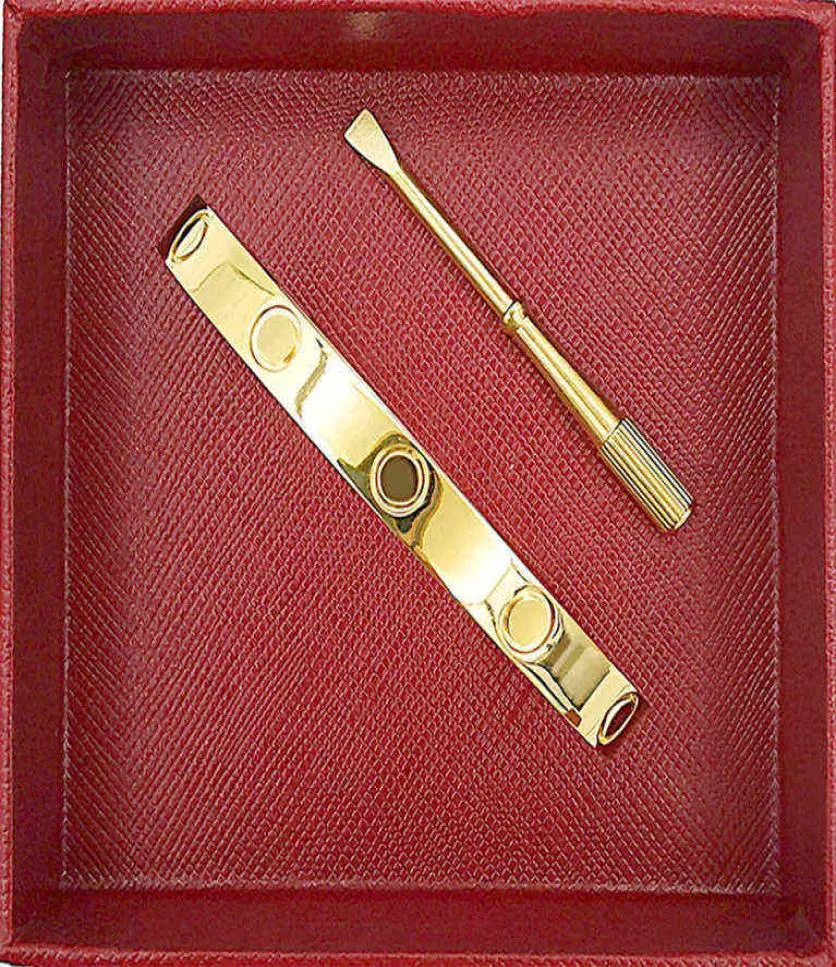 Mode Argent Bracelet Dames Rose Or Bracelet Lady Vis Hommes Tournevis Diamant De Luxe Designer Bijoux Femmes Hommes Bracelets Cuf9596108
