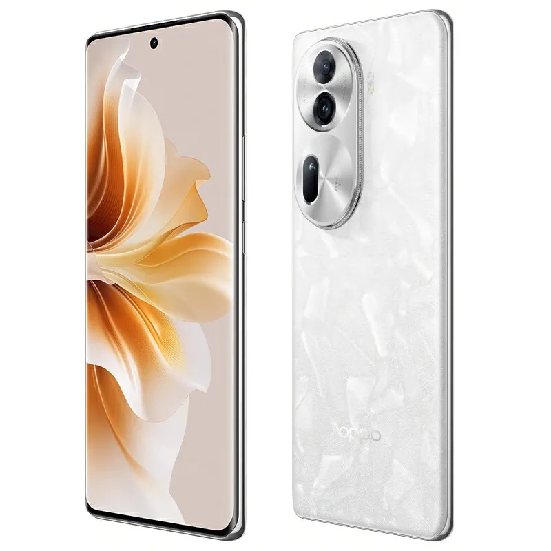 Originele Oppo Reno 11 5G mobiele telefoon Smart 12 GB RAM 256 GB ROM MTK-afmetingen 8200 50,0 MP AI NFC 4800 mAh Android 6,7 "120 Hz AMOLED Volledig scherm Vingerafdruk-ID Gezichtstelefoon