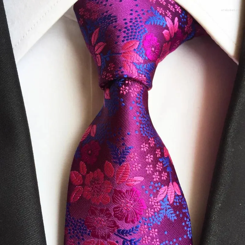 Laço amarra 2024 Men's Big Flower Tie de 8cm de alta qualidade Terno de designer de luxo exclusivo poliéster disponível em várias cores