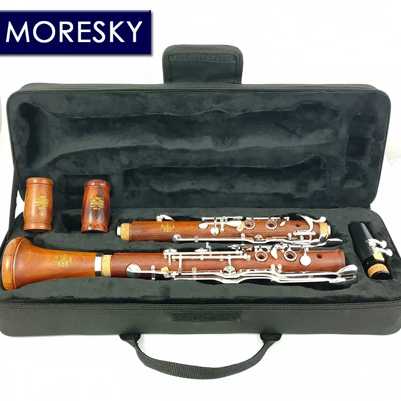 MORESKY Oehler System Clarinet G Tune Redwood Mopane Clarinet Silver Plated Keys M213