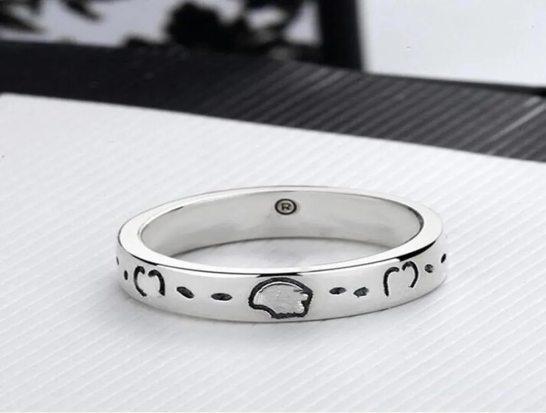 20 Fashion 925 Sterling Silver Skull Rings for Mens and Women Party Wedding Engagement Jewelry Lovers Gift1284897