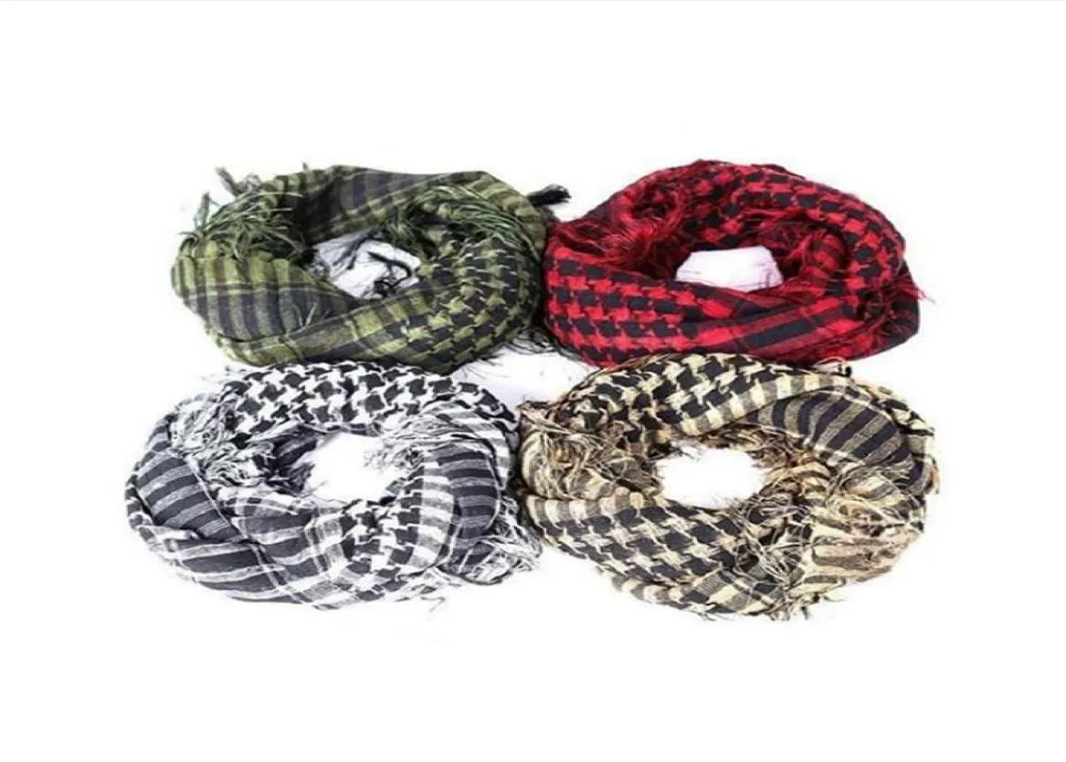 Scarves High Quality Arab Shemagh Keffiyeh Military Tactical Palestine Scarf For Men Shawl Kafiya Wrap Fashion8446009