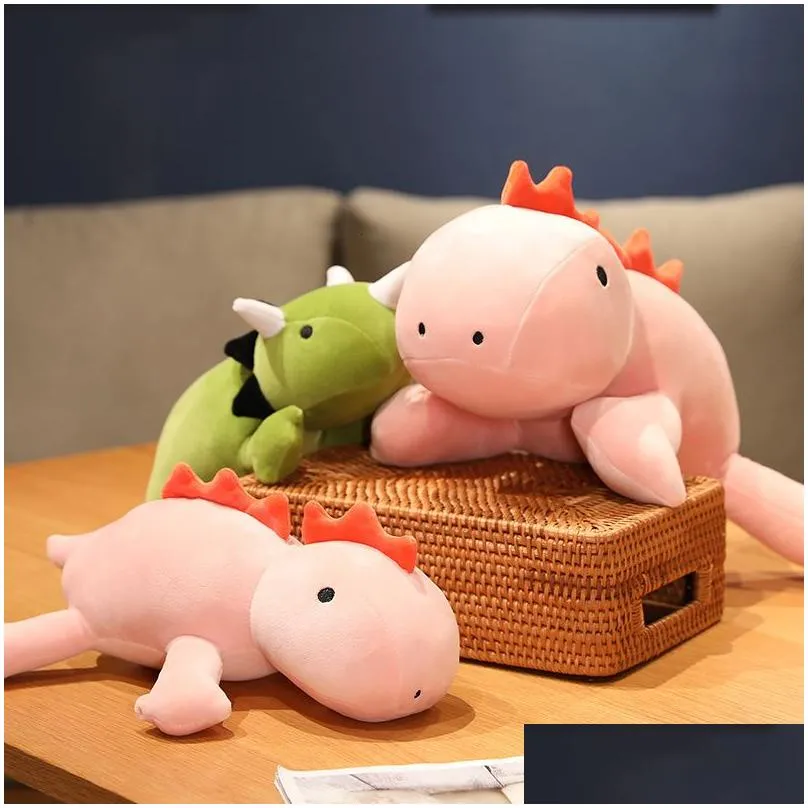 Stuffed & Plush Animals Stuffed Plush Animals 60Cm Nt Dinosaur Weighted Toy Cartoon Game Character Plushie Doll Soft For Kids Girls Bo Dhgod