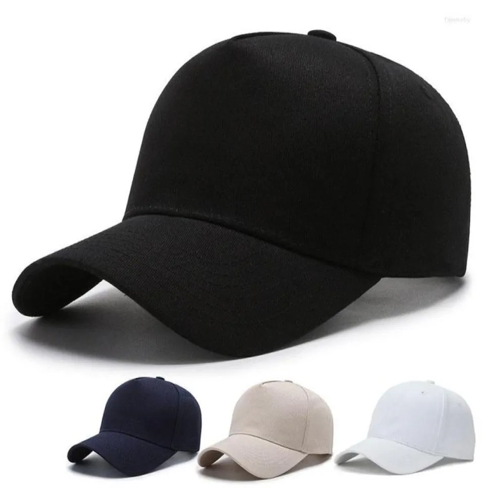 Casquettes de baseball Plus grande taille casquette de Baseball hommes femmes pour grosse tête couleur unie Snapback chapeaux 5659 cm 6064 cm unisexe coton Hip Hop soleil 5807260