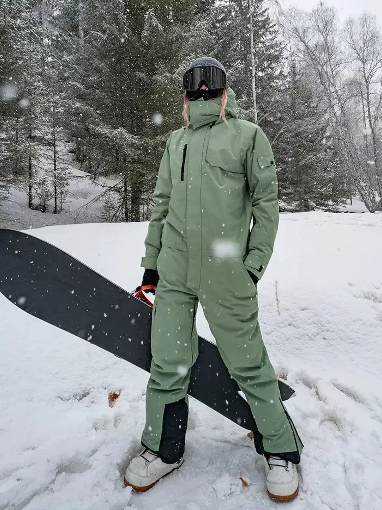 Ski Suit Waterproof and Breathable Snowboard Winter Workwear Pants Ski  Jacket Women Men Snow Clothes Women skiing suit 231220