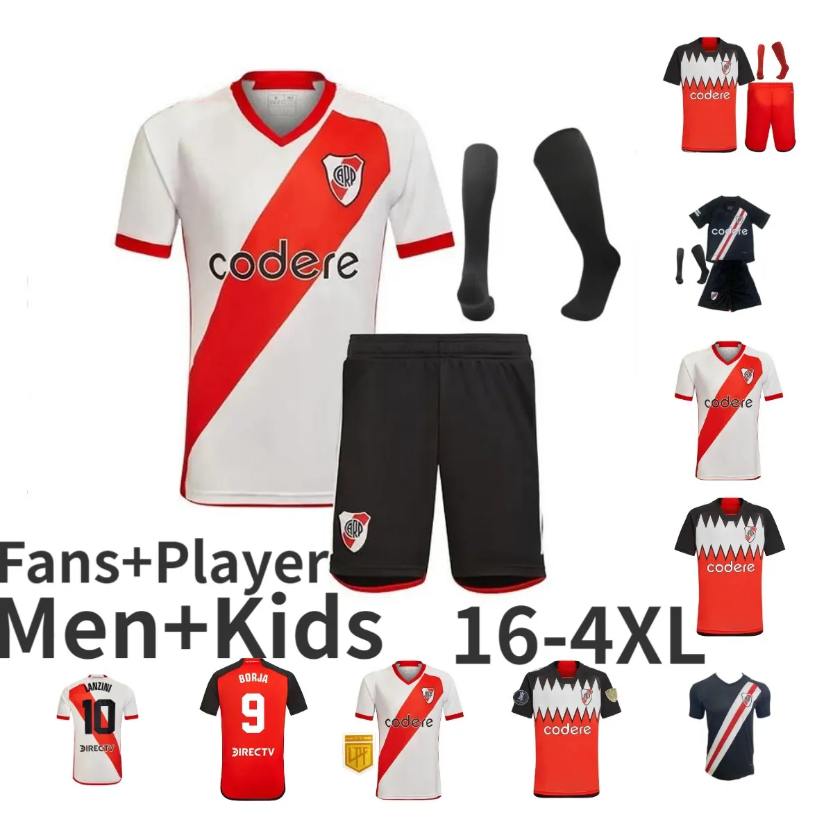 2023 2024 River Plate soccer jerseys Camiseta de futbol home away 3rd DE LA CRUZ QUINTERO BORRE FERNANDEZ PRATTO PONZIO FOOTBALL SHIRT men kids PINOLA J.ALVAREZ 3XL 4XL