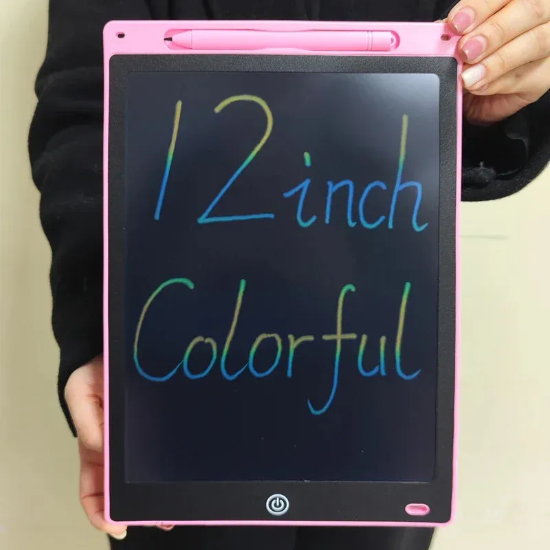 10 12 inch Colourful LCD Writing Tablet Drawing Board Kid Graffiti Sketchpad Toys Handwriting Blackboard Kids 231225