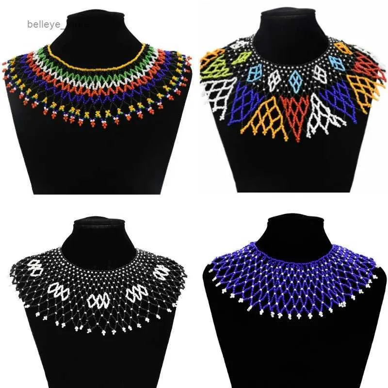 Pendant Necklaces Multicolor South African Resin Beads Choker Necklace For  Women Indian Zulu Ethnic Tribal Bib Collar Egyptian Statement  JewelryL231225 From Belleye_store, $10.27