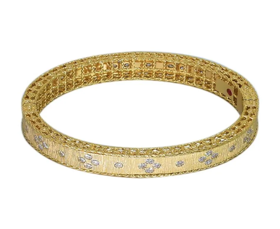 Bracelets de manchette à la mode avec cristal de pierre pour femmes Bracelet charme Couple femme dames couleur or jaune Bracelets Indian7355798