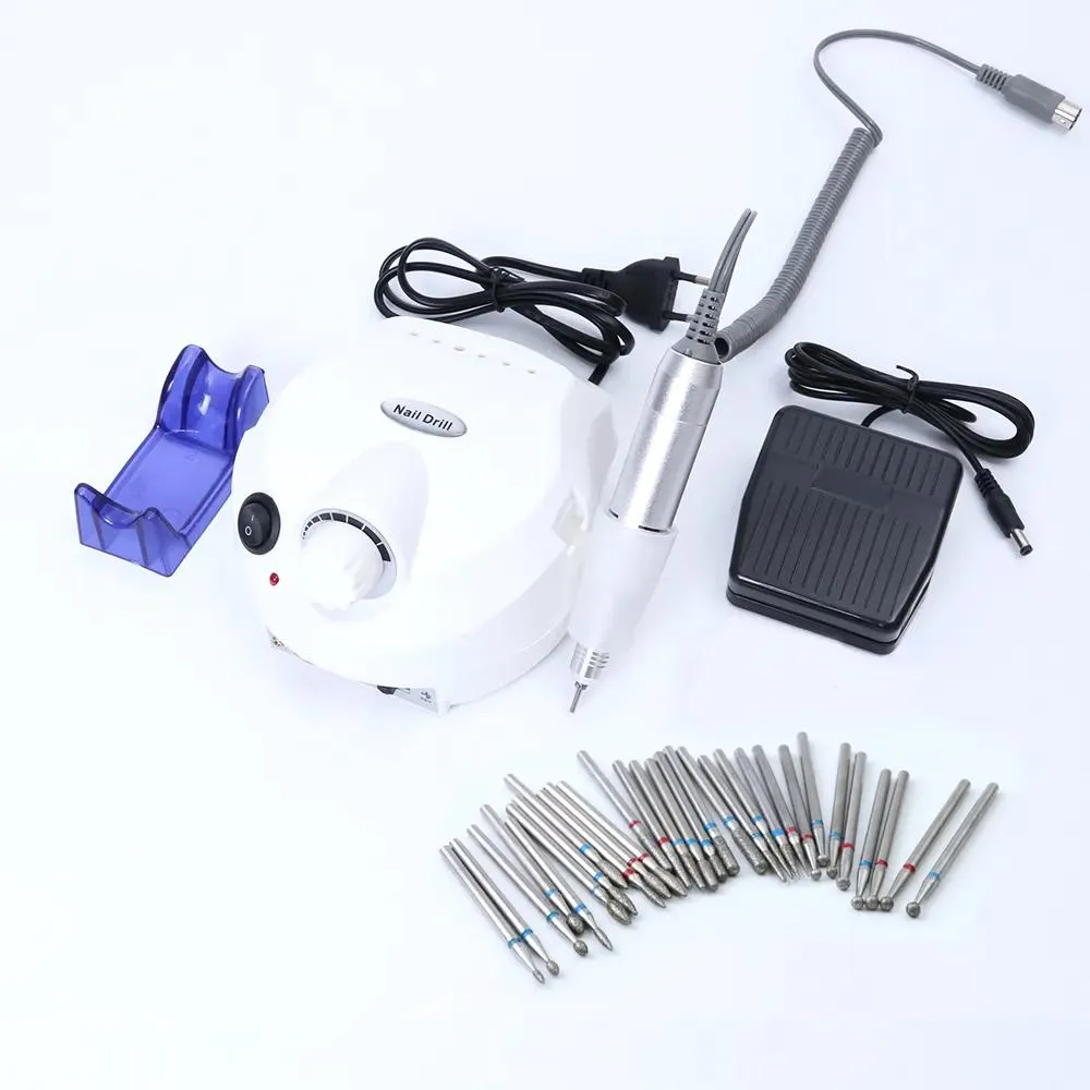 Tillbehör 30000 rpm nagelborrbitar Electric Machine Mills Nail Polisher Apparatusfiler Rotary Burr Gel Polish Manicure Tools BedR401