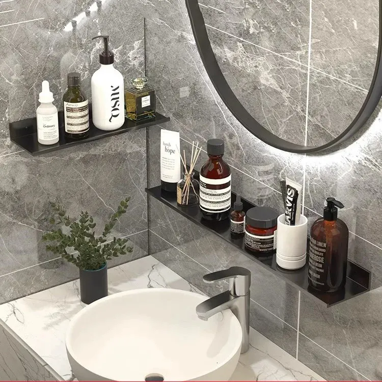 1 Pieza Estante De Baño Sin Taladro, Organizador De Almacenamiento  Triangular Montado En La Pared, Para Suministros De Baño Y Cocina, Moda de  Mujer