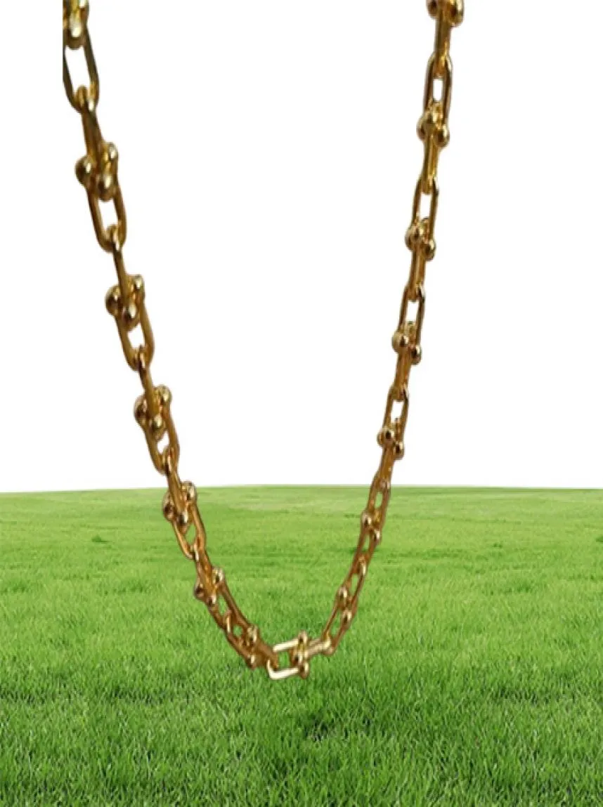 Choucong ins märke topp säljer u stil halsband 18k guld fyll