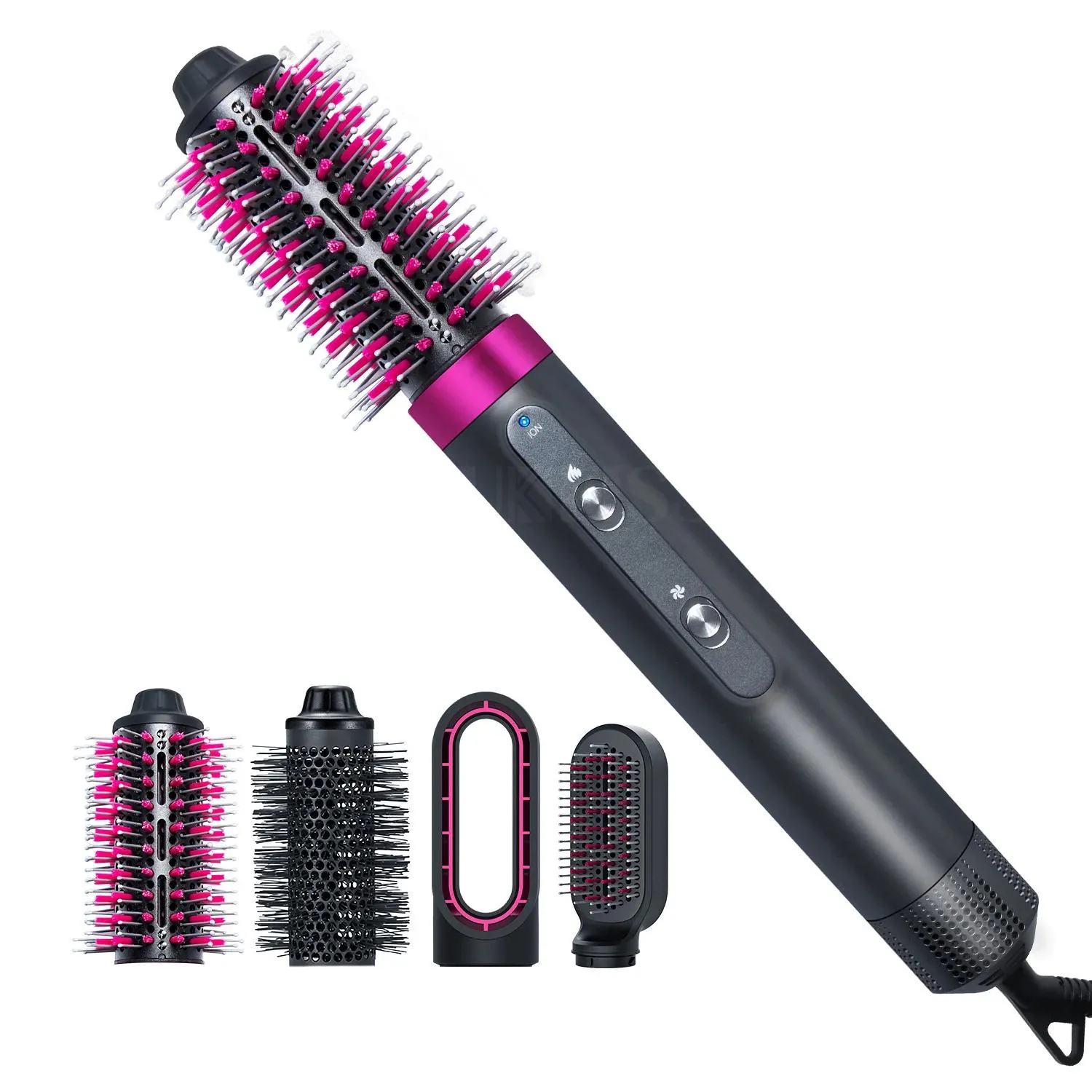 Dryers 4 in 1 Hair Dryer Brush One Step Hair Dryer and Volumizer Hot Air Brush Electric Blow Dryer Hair Straightener Curler Hair Styler