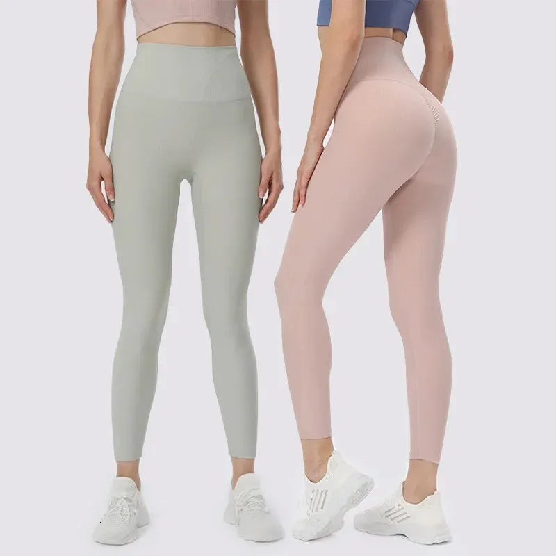 Ribbed Push Up Sports Leggings Woman No Camel Toe High Waist Yoga Pants  Workout Tights Gym Trousers Fitness Clothes 231225 From 20,06 €