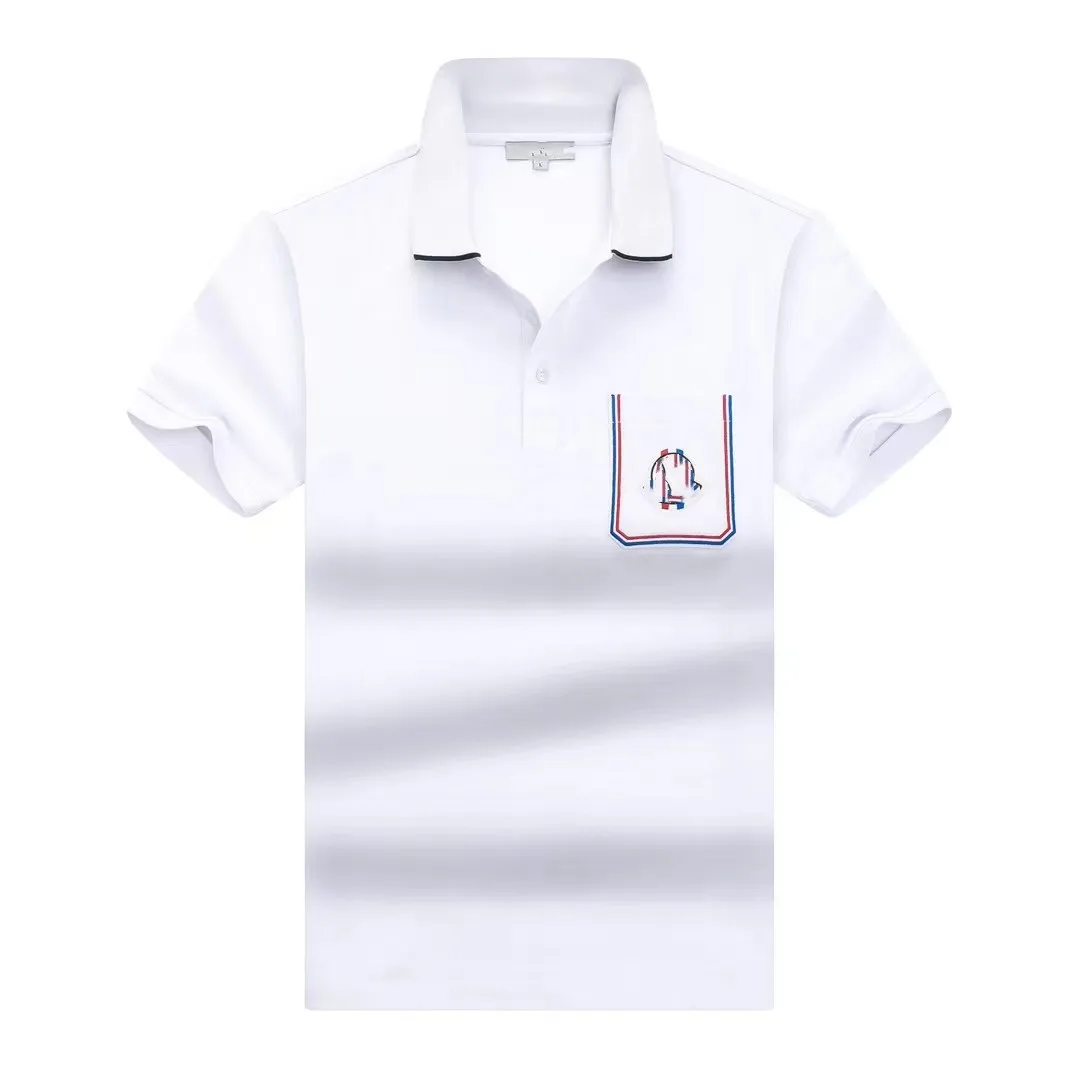 Designers Vêtements Hommes Polo Chemise Mode Business Casual Sports T-shirt Courir en plein air à manches courtes Classique 100 coton Anti-rides Hommes Vêtements Top Asie Taille M 3XL
