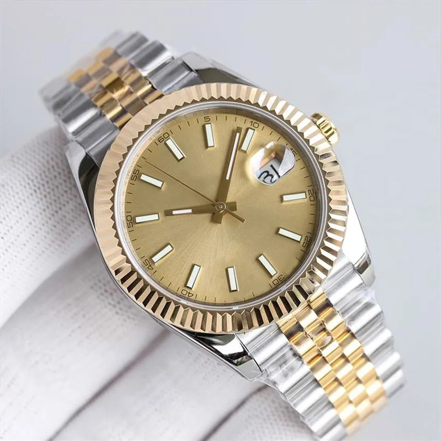 Męskie zegarek złota ceramika 41 mm 2813 Automatyczna 36 mm Woman 904L Automatyczna stal nierdzewna Sapphire Mirror Classic Lumino239t