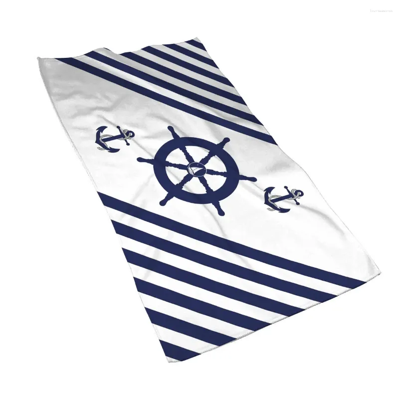 Serviette nordique Série de voile bleu foncé