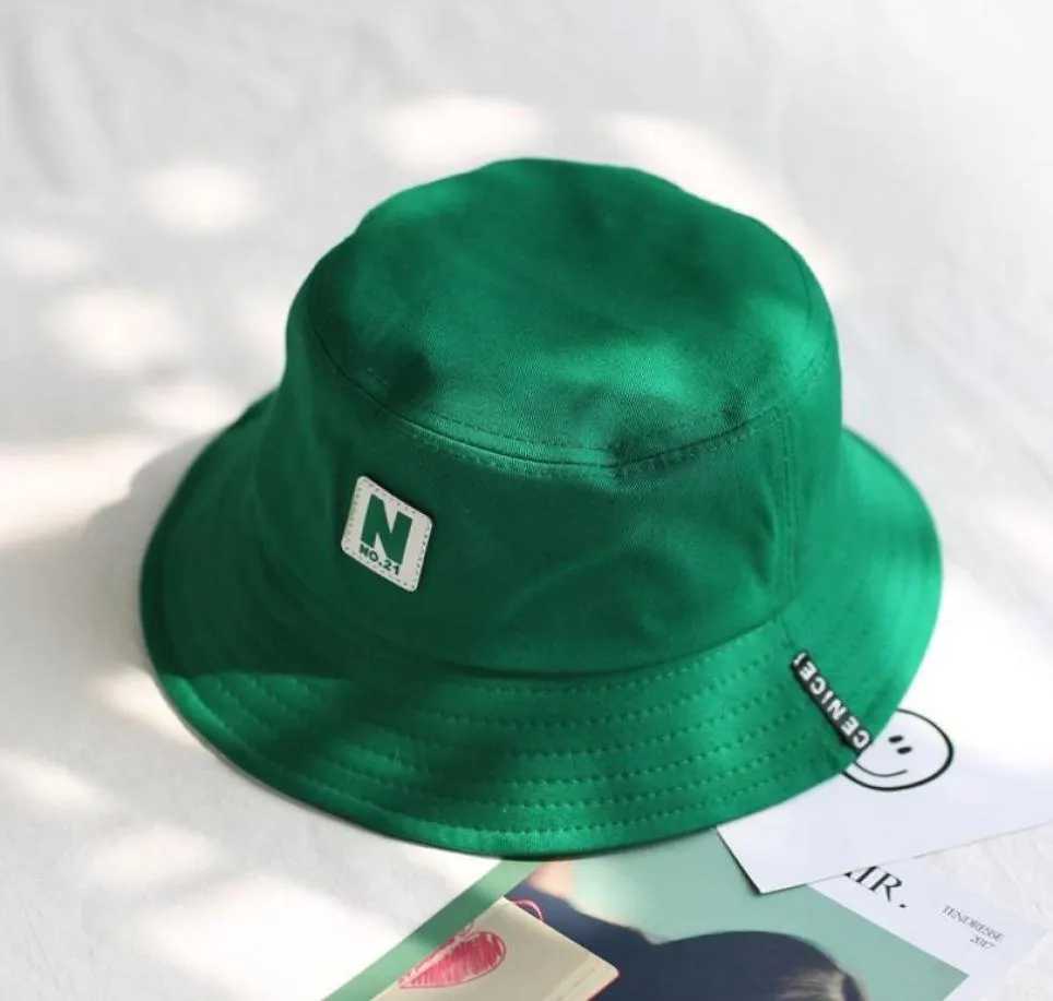 Cappello da pescatore verde Cappelli da pescatore Uomo Donna Esterno Estate Strada Hip Hop Ballerino Cotone Panama City Hat12260997