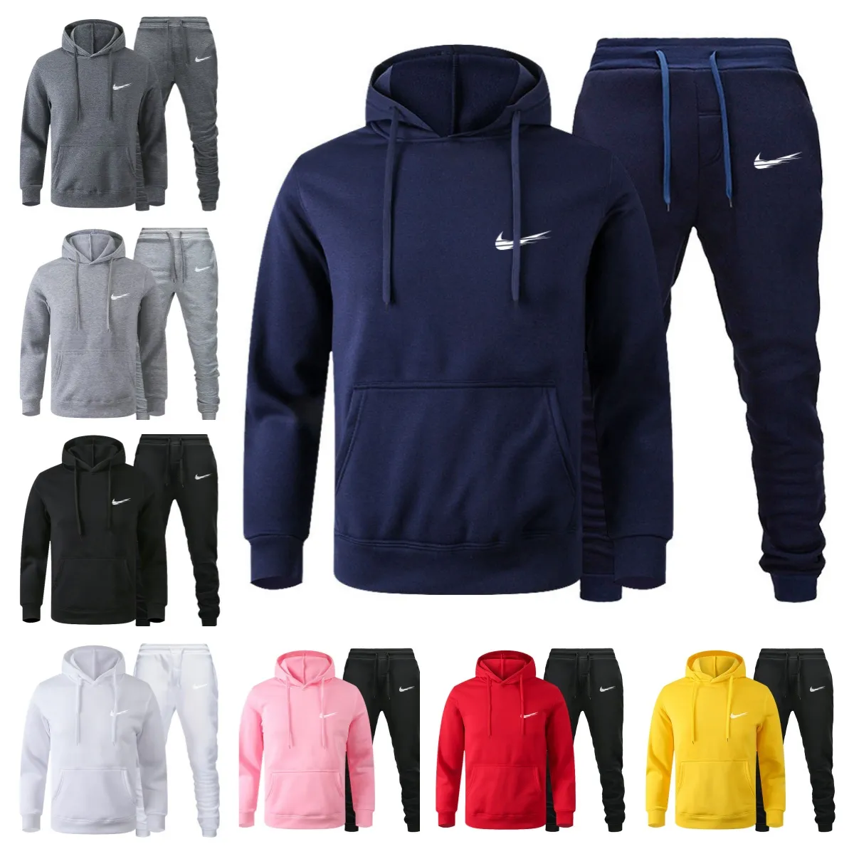 Diseñador para hombre chándales suéter pantalones conjunto baloncesto streetwear sudaderas traje deportivo marca letra ik ropa de bebé sudaderas gruesas hombres nikie f