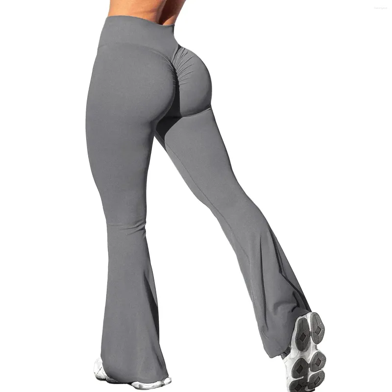 Pantaloni femminili snello da donna in forma per tutta la partita super elastici croce alta pantalone a pedaggio a petto di colore a colore solido yoga jogger