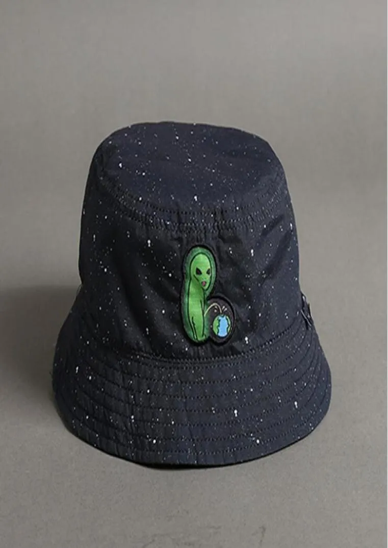 Chapeau seau à motif imprimé noir pour femmes et hommes, chapeaux de pêcheur, casquette de protection solaire Hip Hop, printemps et été, 3677812