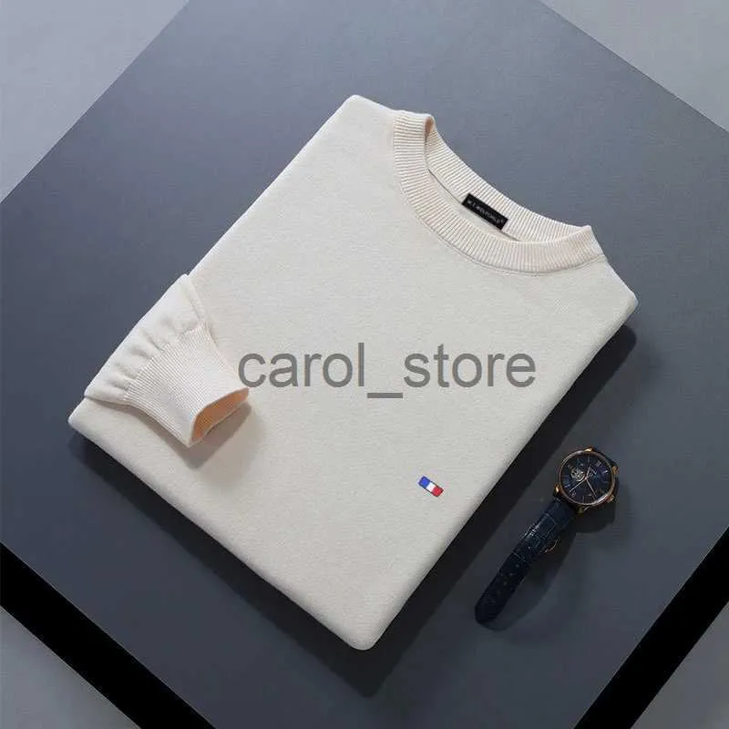 Men's Sweaters Hot Sale Men Sweater O-neck Long Sleeve Pullovers Solid Color Standard Clothes Male Cashmere Knitting Jumpers J231225