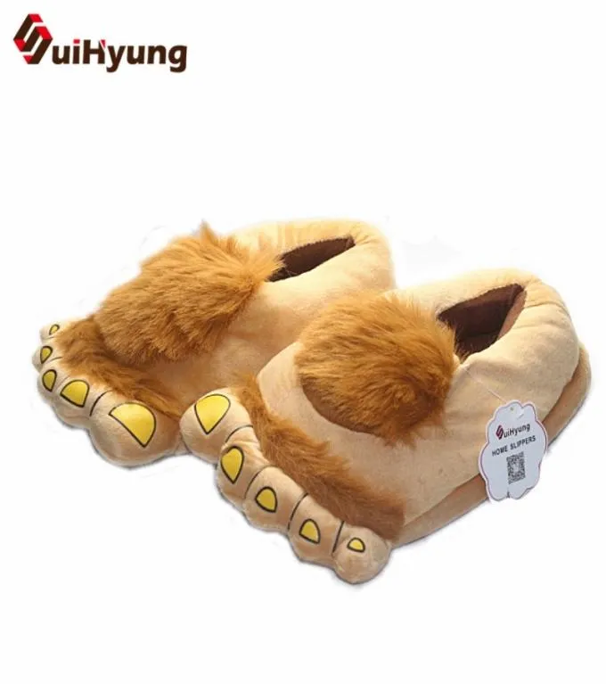 Buy LOSA Hobbit Feet Slippers Furry Lined Winter Shoes Warm Fur House  Indoor Shoes at Amazon.in