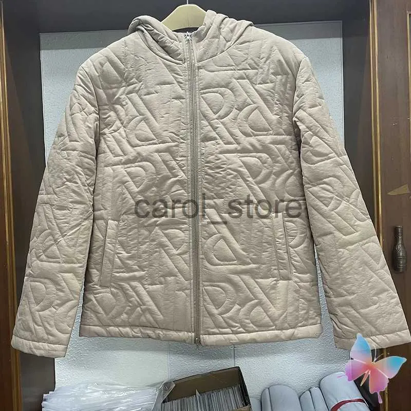 Mentes Down Parkas Homme Vetess Real Photos Vestes de représentant d'hiver Lettre en relief épaissison Coton Coton Capuche Cardigan Street CleanFit Men Femmes Femmes Overason Coa J231225