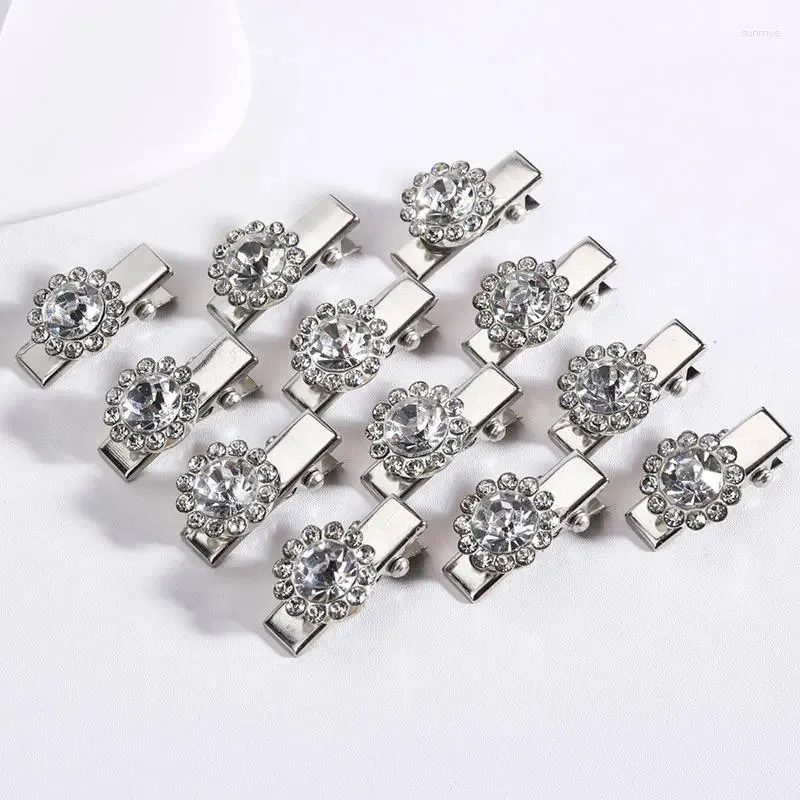 Accessori per capelli 12 pezzi Mini Rhinestone Hairpin Cucile in lega per ragazze per bambini