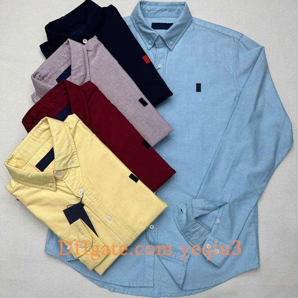 Men Casual Shirts stripe shirt spring and autumn mens quality business dress shirt fashion classic shirts mens embroidery decoration Comfortable top Long shirt S18