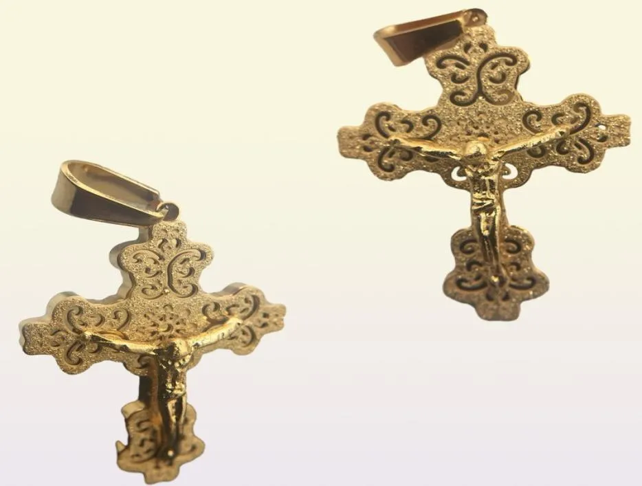 Vine klassische große Glaubens-Kruzifix-Kette Halskette Jesus religiöser Anhänger Halskette für Frauen Männer Charm edler Schmuck Geschenke8308959