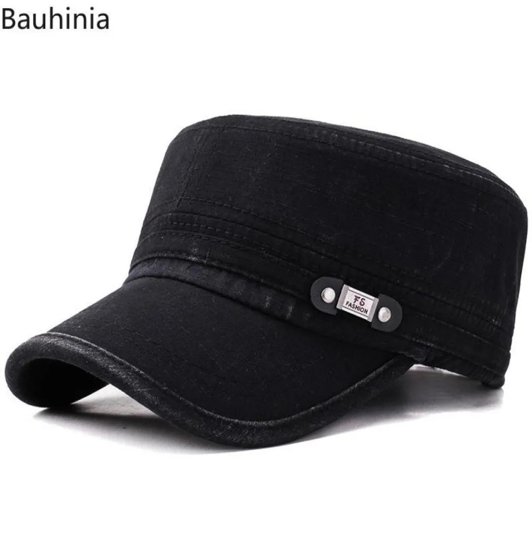 Casual Men039S Flat Top Hat Outdoor Sun Hats Old Washed Military Cap Simply Women039S Atlantis Cuba Wide Brim2634932