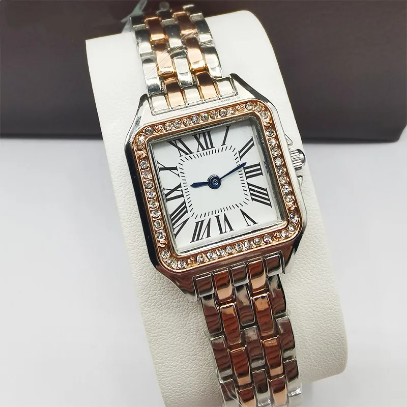Women watch for ladies Designer Watch Square fashion quartz movement watches square tank Women gold silver watches Montre de Luxe business with box
