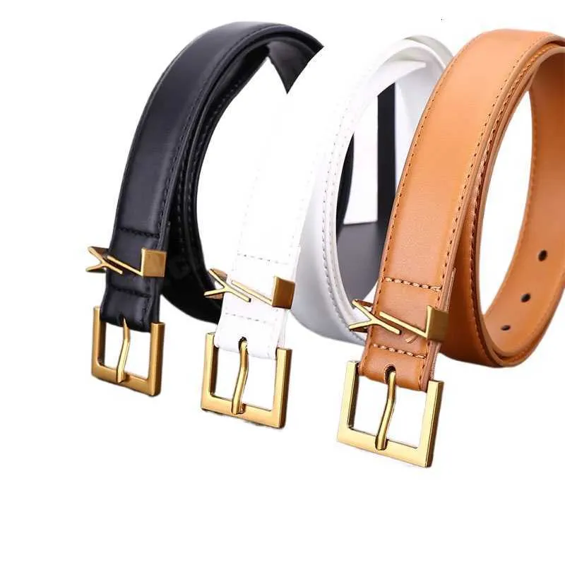 Ceintures Ceinture de luxe pour femmes en cuir véritable 3,0 cm de largeur de haute qualité Ceintures de créateurs Y Boucle Cnosme Femmes Ceinture Cintura Ceintures avec boîte J47H